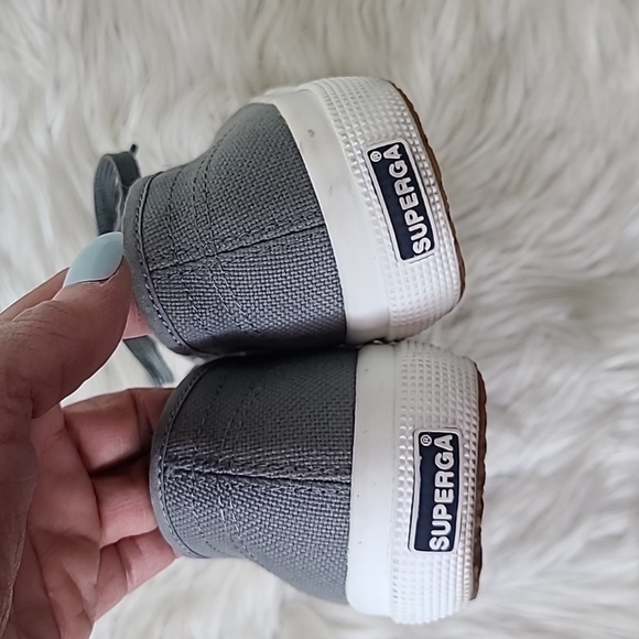Superga Women's Sneakers Size 8.5 Gray Brand New Shoes Travel Casual Cute Comfy - Picture 3 of 7